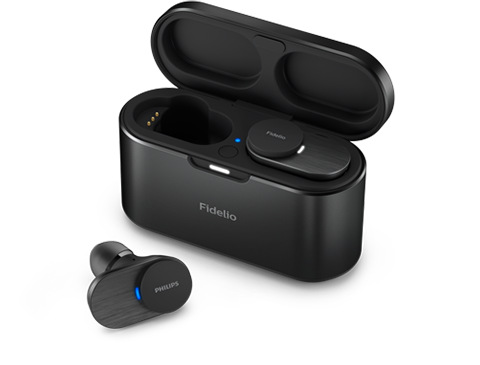 Skutečně bezdr&aacute;tov&aacute; sluch&aacute;tka Philips Fidelio&nbsp;T1