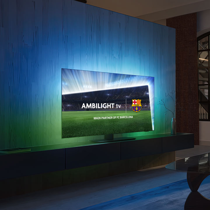 Z&aacute;pasy FC Barcelona s&nbsp;televizorem Ambiligt TV